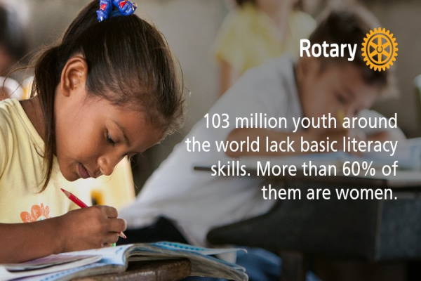 Rotary supports education